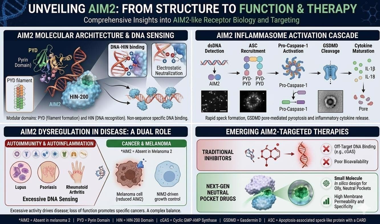 AIM2 Receptor Biology and Targeting